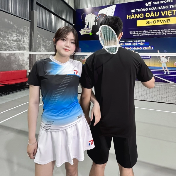 Áo cầu lông Taro TR025-A38 Nữ - Xanh Biển chính hãng