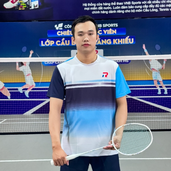 Áo cầu lông Taro TR025-A36 Nam - Xanh Biển chính hãng