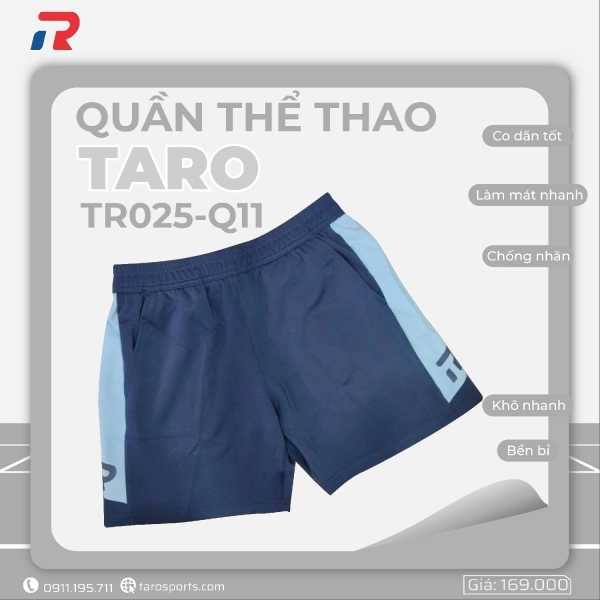 Quần Cầu Lông Taro TR025-Q11 Nữ -  Xanh Đen Chính Hãng