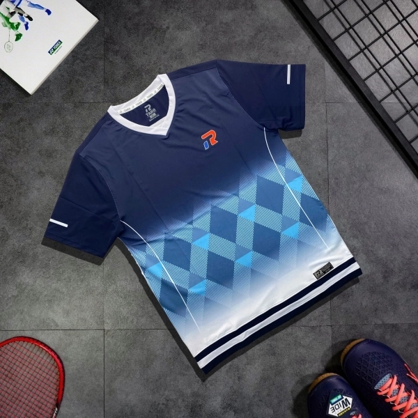 Áo Cầu Lông Taro TR024-A16 Nữ - Trắng Xanh Chính Hãng