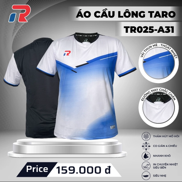 Áo cầu lông Taro TR025-A31 Nữ - Xanh Đen chính hãng